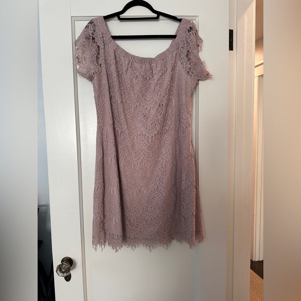 Blush lace dress size 18 new with tags city chic